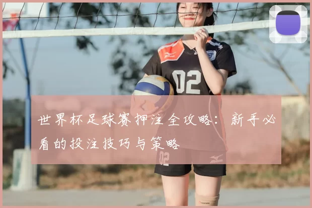 世界杯足球赛押注全攻略:新手必看的投注技巧与策略
