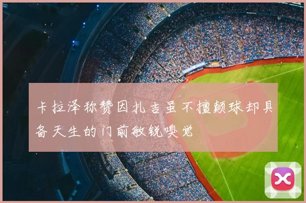 卡拉泽称赞因扎吉虽不擅颠球却具备天生的门前敏锐嗅觉