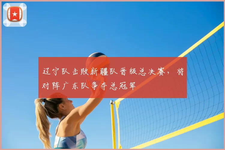 辽宁队击败新疆队晋级总决赛，将对阵广东队争夺总冠军