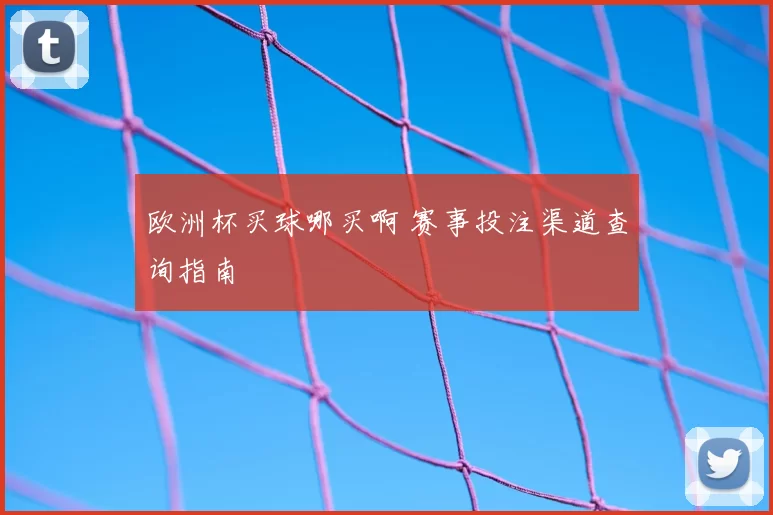 欧洲杯买球哪买啊 赛事投注渠道查询指南